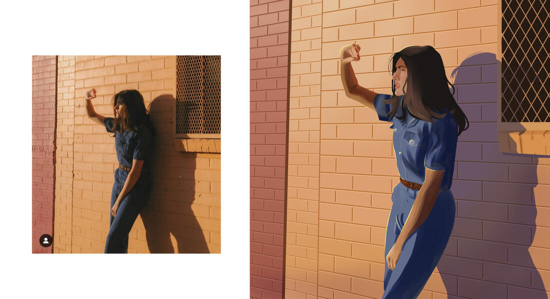 My friend photographed this image and I did an art study on it.