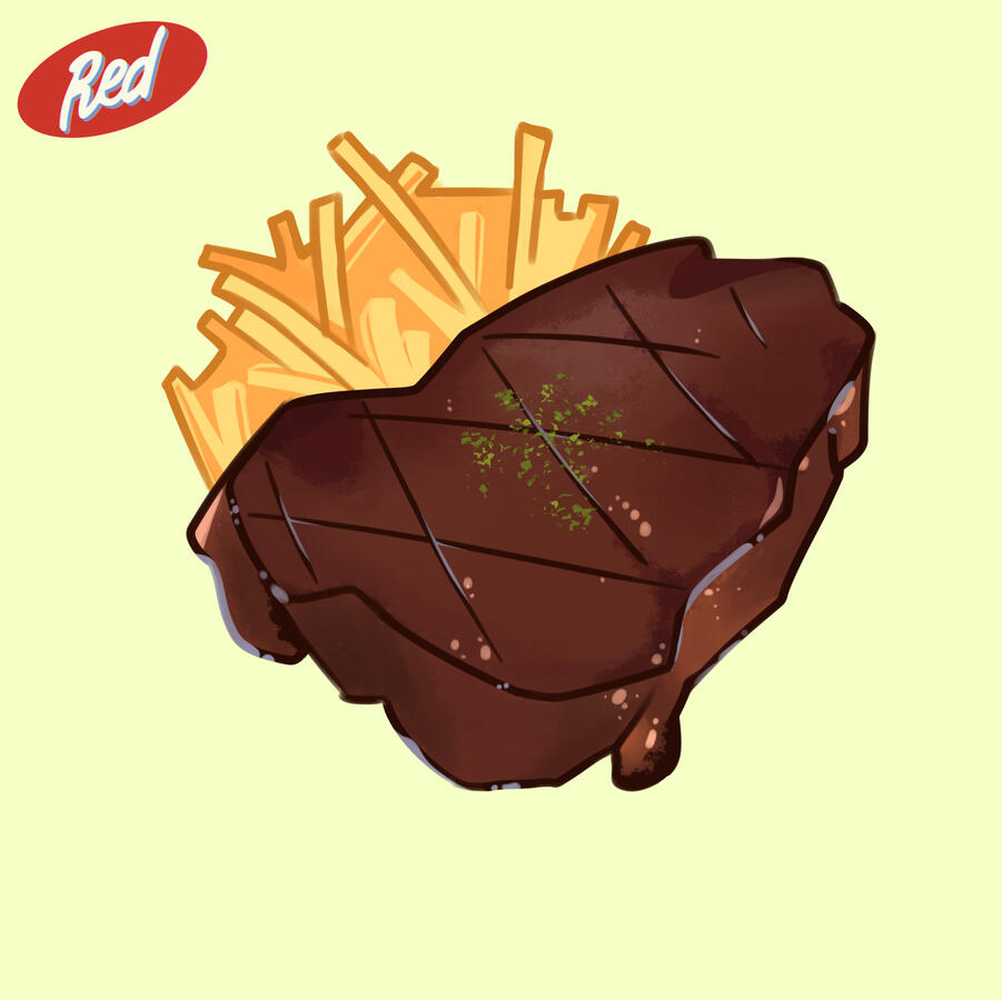 I tried to do a food study a while ago. It included steak and fries.